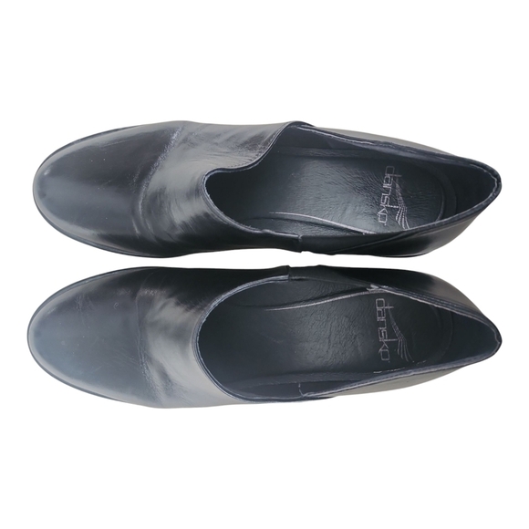 Dansko Black Leather Slip On Comfort Work Baylee Pump Womens 41 - Picture 10 of 11